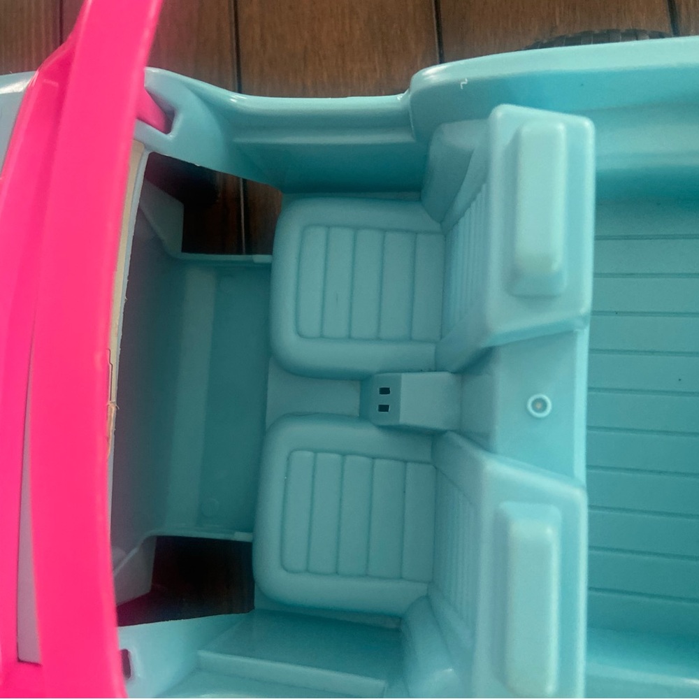 Vtg 1994 Barbie Jeep 4x4 Beach Cruiser Dune Buggy Blue Pink Truck Vehicle Car - Picture 5 of 14